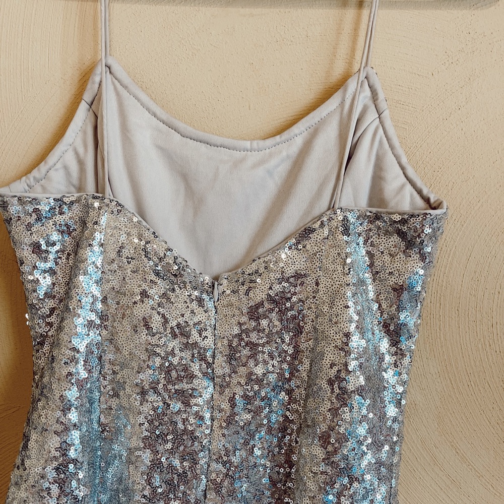 silver sequin dress - Picture 5 of 8